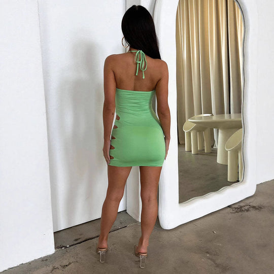 Damen Skandalöses Minikleid mit Cut-Outs EB
