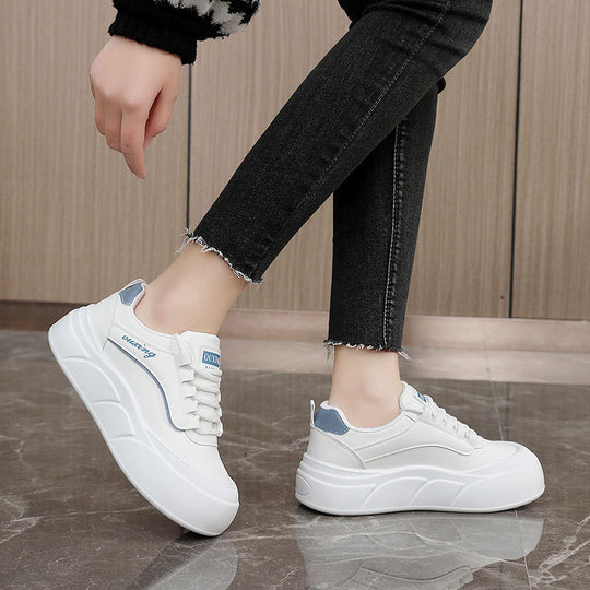 Damen modische Sneakers mit dämpfendem Komfort und elastischen Schnürsenkeln EB