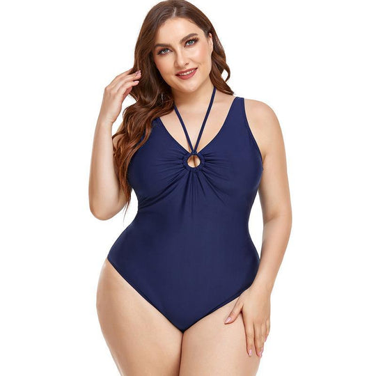 Damen Eleganter Einteiler mit raffiniertem Ringdetail EB