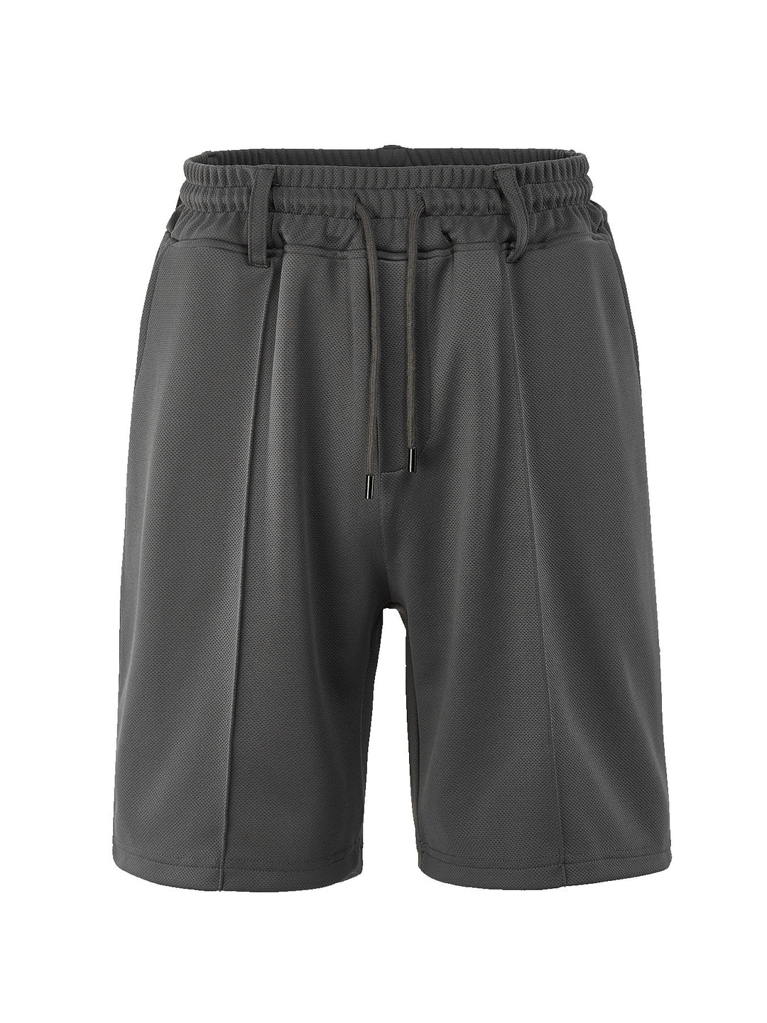 Herren nan knielange Sportshorts mit Netzstruktur, elastischem Tunnelzug und Gürtelschlaufen EB