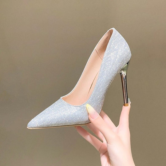 Damen Glamouröse High Heels mit funkelnden Strass-Applikationen EB
