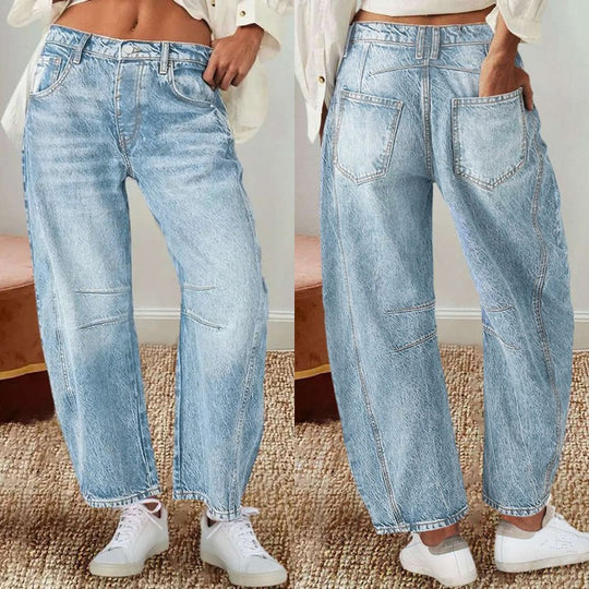 Damen weite Jeanshose EB
