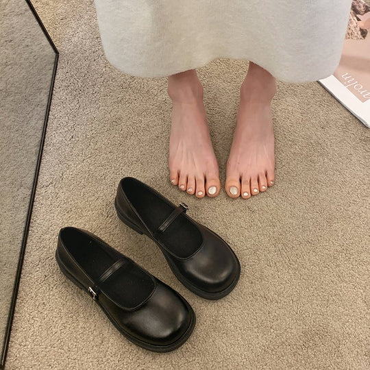 Damen elegante Mary Jane Ballerinas mit praktischen Schnallen und weich gepolsterter Innensohle Heidi-Mode