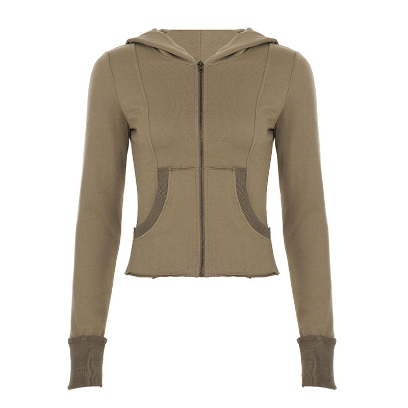 Damen nan Stretch-Flared-Hose mit hoher Taille, aufgesetzten Taschen und seitlichen Einsatzbahnen EB