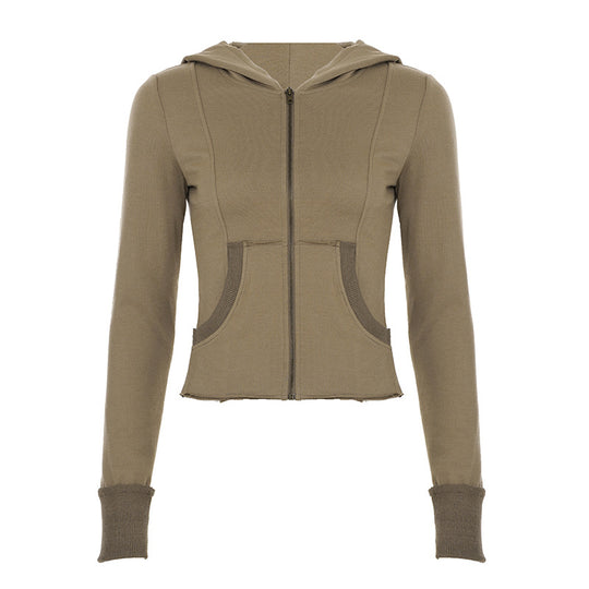 Damen nan Stretch-Flared-Hose mit hoher Taille, aufgesetzten Taschen und seitlichen Einsatzbahnen EB