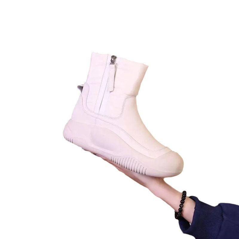 Damen modische Winterboots mit praktischem Reißverschluss und rutschfester Sohle EB
