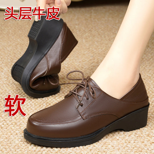 Damen elegante Schnürschuhe mit robustem Blockabsatz und modischem Design EB