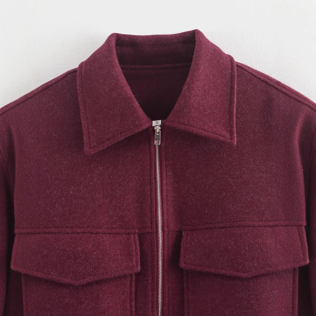 Damen cropped Utility-Jacke mit großen Taschen und modernem Schnitt EB