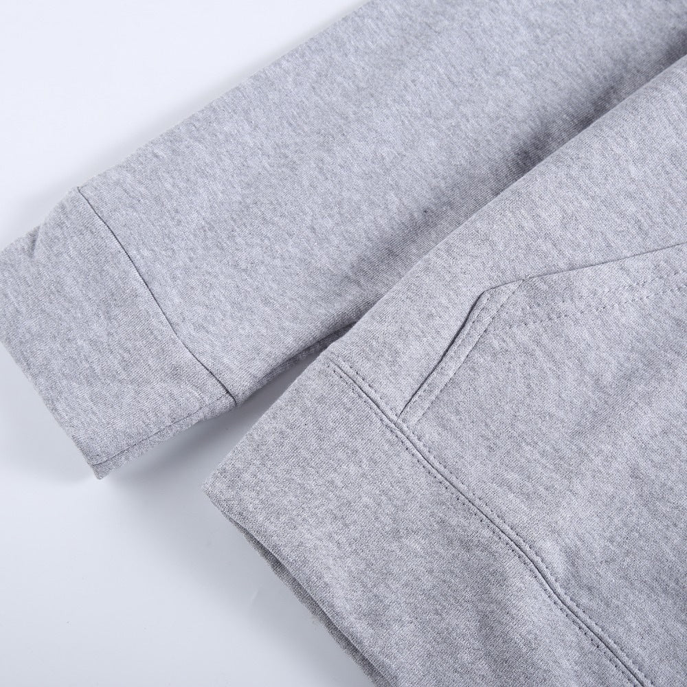 Unisex nan Heavyweight-Kapuzenpullover mit doppelt vernähter Kängurutasche, verstärkten Nähten und weichem Fleece-Innenfutter EB