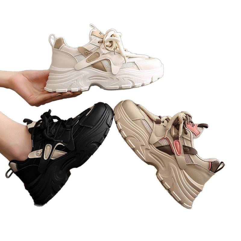 Damen Sportliche Chunky Sneakers mit atmungsaktiver Mesh-Oberfläche und dämpfendem Komfort EB