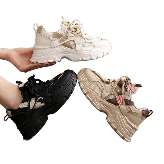 Damen Sportliche Chunky Sneakers mit atmungsaktiver Mesh-Oberfläche und dämpfendem Komfort EB