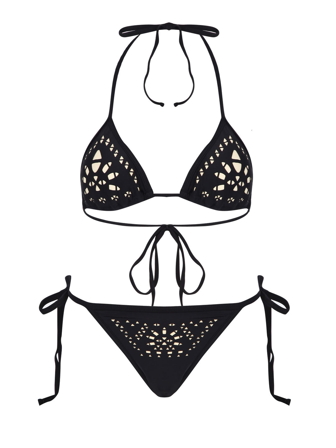 Damen Bikini-Set mit eleganten Cut-Out-Details und verstellbaren Bändern EB
