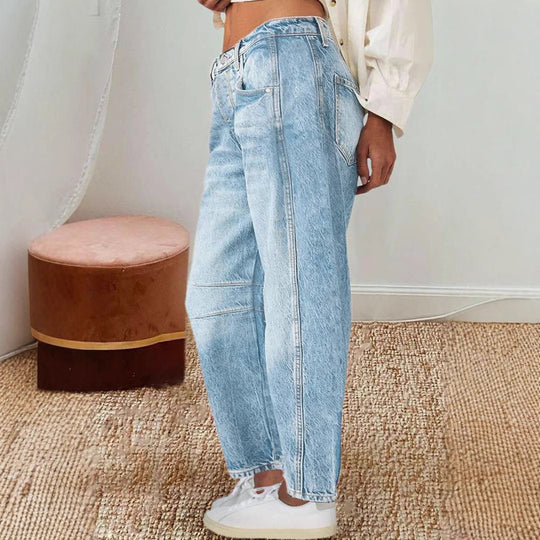 Damen weite Jeanshose EB