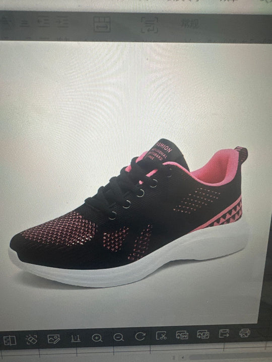 Damen Modische und atmungsaktive Sneaker mit flexiblem Mesh-Obermaterial EB