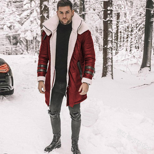 Herren Fliegerjacke mit luxuriösem Kunstfellfutter und modernen Akzenten EB