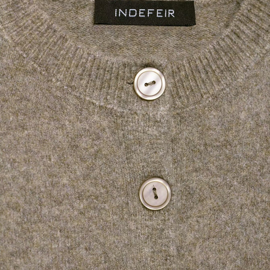 Damen cropped Strickjacke mit Knopfverschluss EB