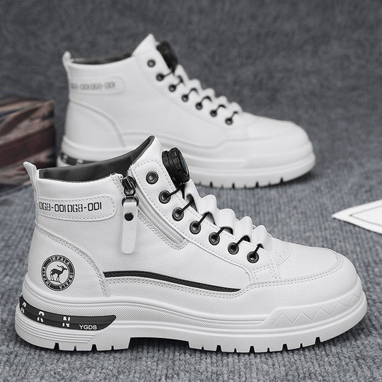 Damen modische High-Top Sneakers mit praktischer Schnellschnürung EB