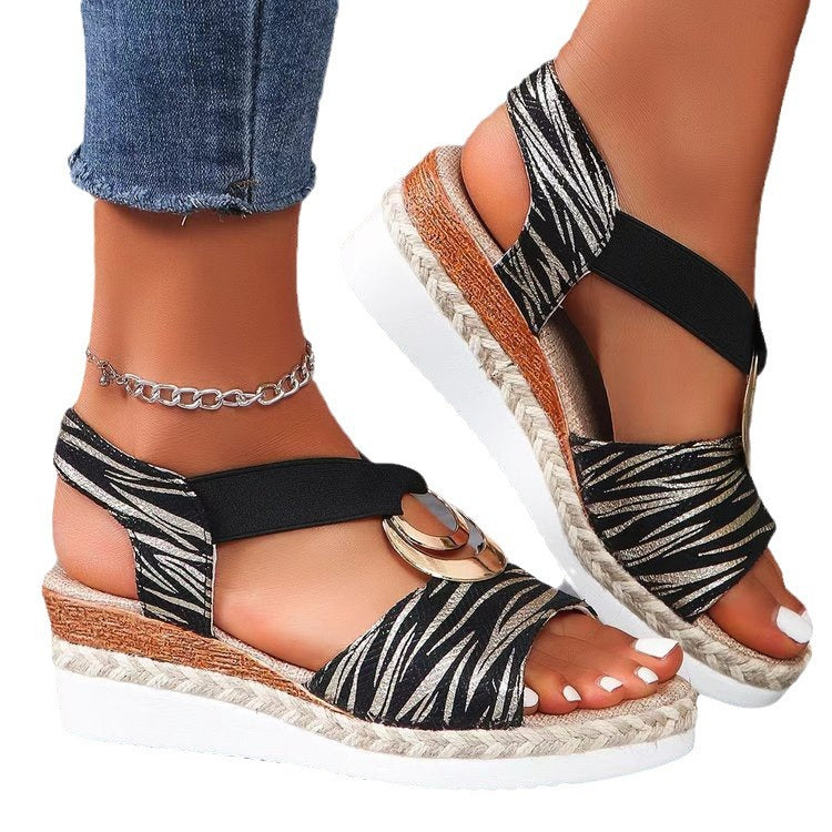 Damen Plateau Sandalen EB