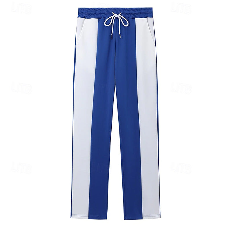 Herren Sportliche Freizeithose mit seitlichen Streifen und elastischem Bund EB