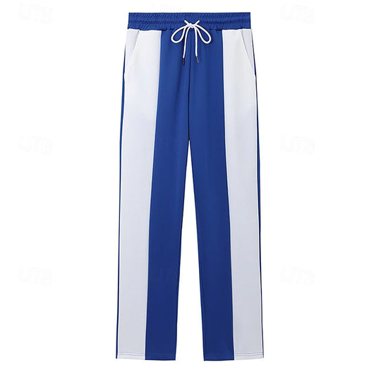 Herren Sportliche Freizeithose mit seitlichen Streifen und elastischem Bund EB