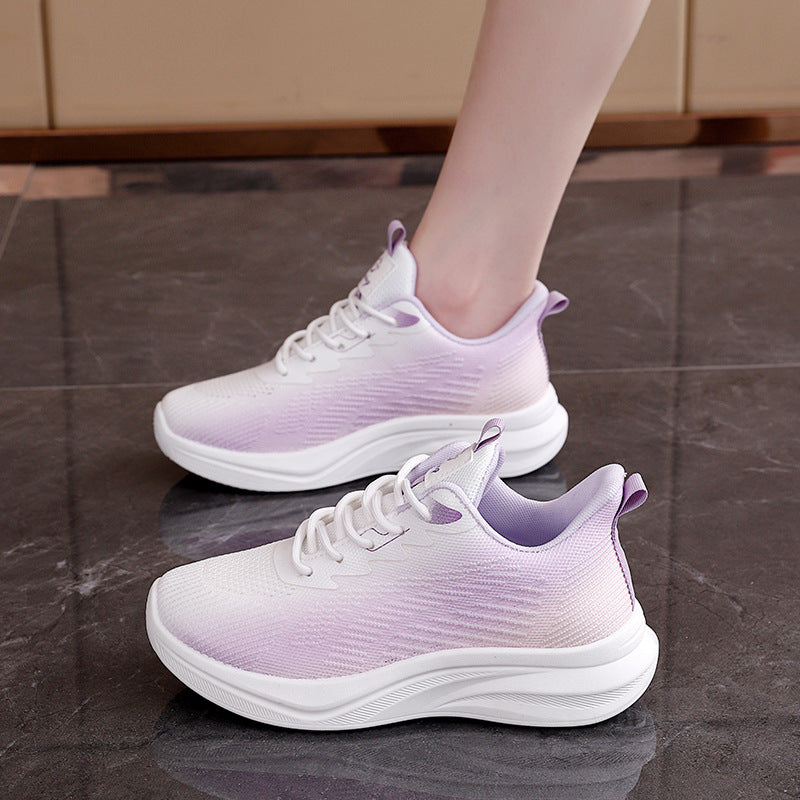 Damen sportliche Sneakers mit atmungsaktivem Obermaterial und komfortabler Dämpfung EB