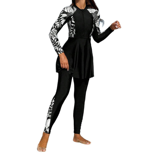 Damen Longsleeve Rashguard mit Rock EB