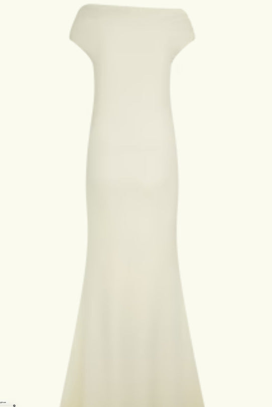 Damen Elegantes Off-Shoulder-Maxi-Kleid im luxuriösen Schnitt EB