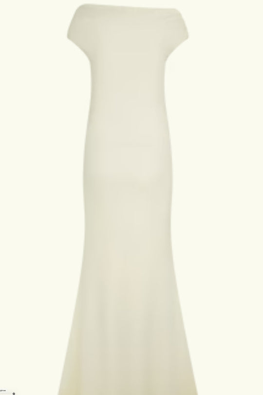 Damen Elegantes Off-Shoulder-Maxi-Kleid im luxuriösen Schnitt EB