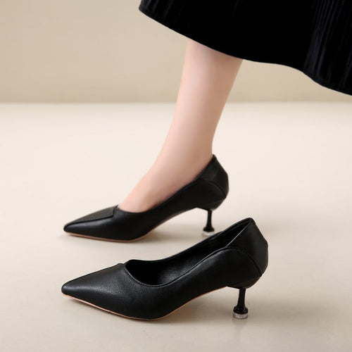 Damen elegante Spitzen Pumps mit einzigartigem Absatz EB