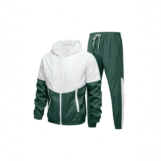 Herren Sportanzug mit atmungsaktiver Jacke und elastischen Jogginghosen EB