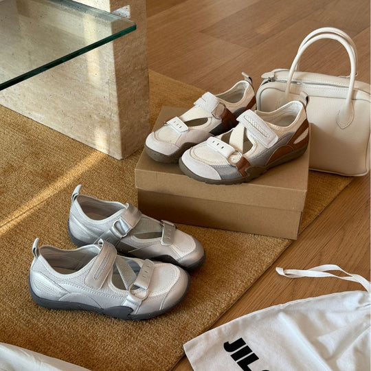 Damen Sportliche Halbschuhe mit verstellbaren Riemen und rutschfester Sohle EB