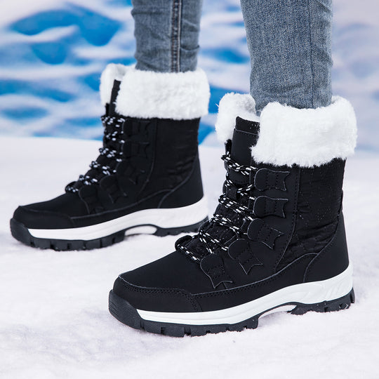 Damen Isolierte Winterstiefel mit rutschfester Sohle und weichem Innenfutter EB
