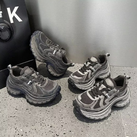 Damen Sportliche Sneakers mit ergonomischem Dämpfungssystem und atmungsaktivem Obermaterial EB