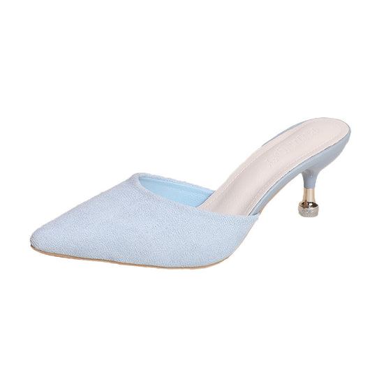 Damen elegante Slingbacks mit modischem Absatz EB