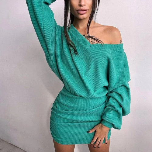 Damen Wickelkleid mit asymmetrischem Schnitt und Rüschendetails EB