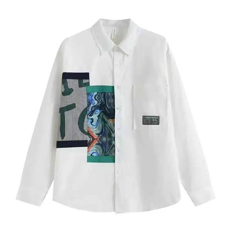 Herren lässiges Hemd mit modischen Design-Elementen und praktischen Taschen EB