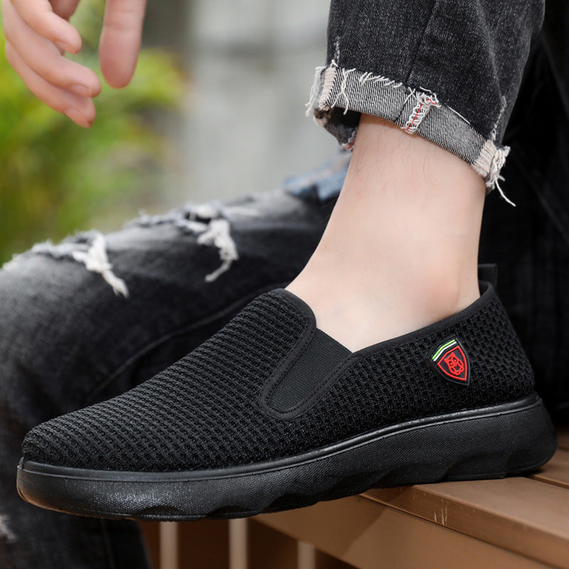 Herren Atmungsaktive Slip-On Freizeitschuhe mit flexibel gestaltetem Sohlenprofil EB