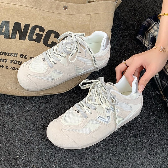 Damen Sportliche Sneakers mit atmungsaktivem Mesh-Obermaterial und rutschfester Sohle EB