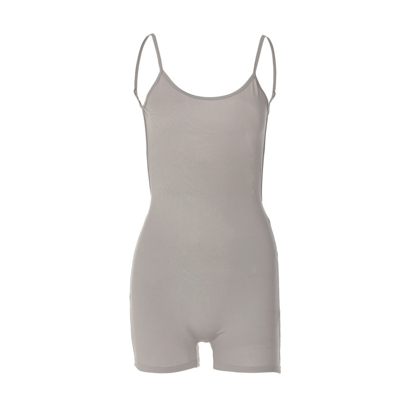 Damen Bodysuit mit schmalem Schnitt und feinen Spaghetti-Trägern EB