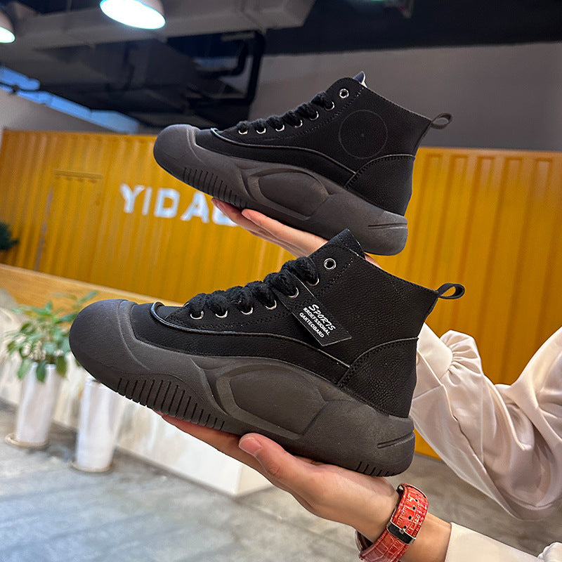 Damen Urbanes High-Top Sneaker Design mit rutschfester Sohle EB