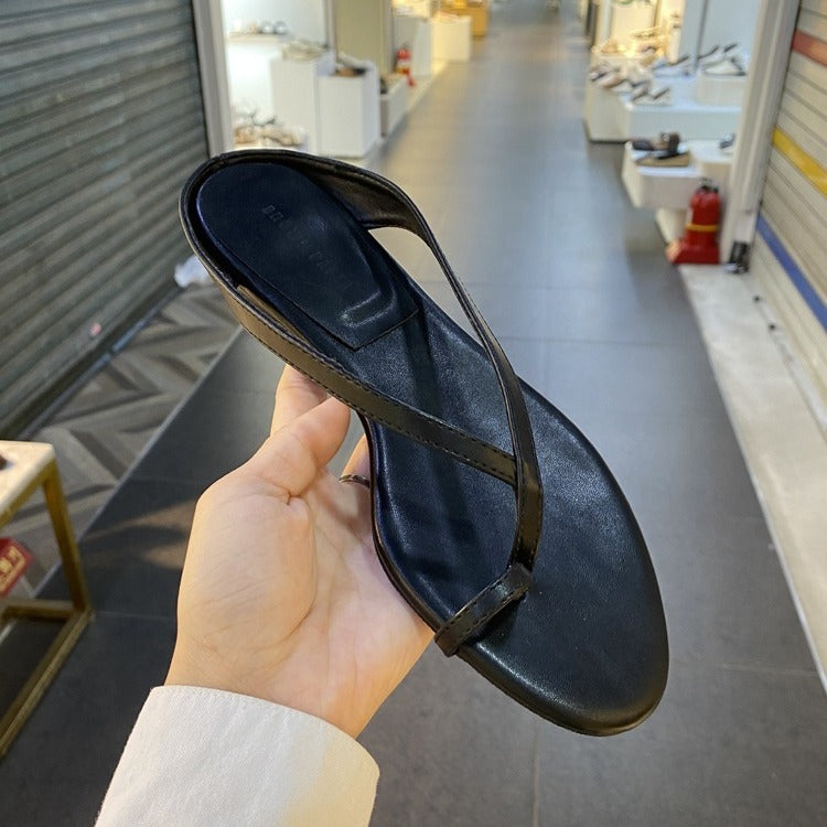 Damen elegante Zehentrenner-Sandalen mit komfortabler Fußbettgestaltung EB