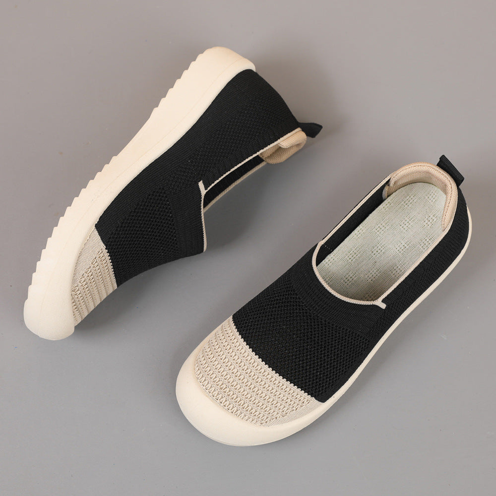 Damen Atmungsaktive Slip-On Sneakers mit gepolsterter Sohle EB