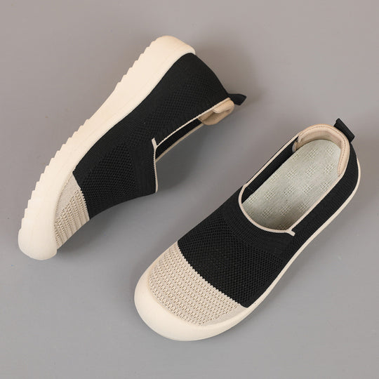 Damen Atmungsaktive Slip-On Sneakers mit gepolsterter Sohle EB
