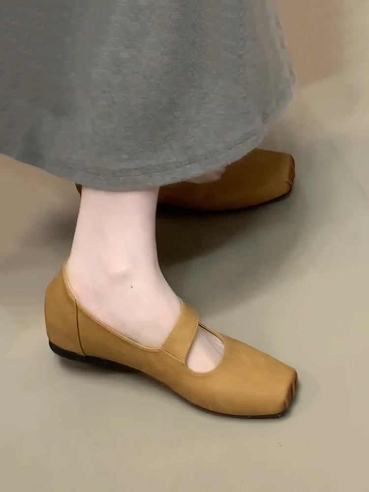 Damen Ballerinas mit verstellbarem Riemen und flexiblem Komfortfußbett EB