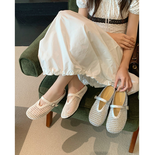 Damen Komfortable Clogs mit verstellbarem Riemen und atmungsaktivem Netzdesign EB