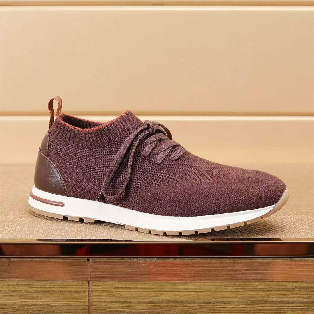 Damen Komfortable Sneaker mit atmungsaktiver Strick-Oberfläche EB