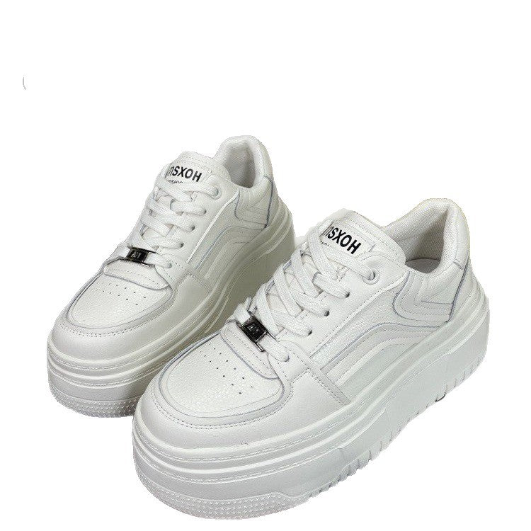 Damen Sportliche Plateausneaker mit modernem Design EB