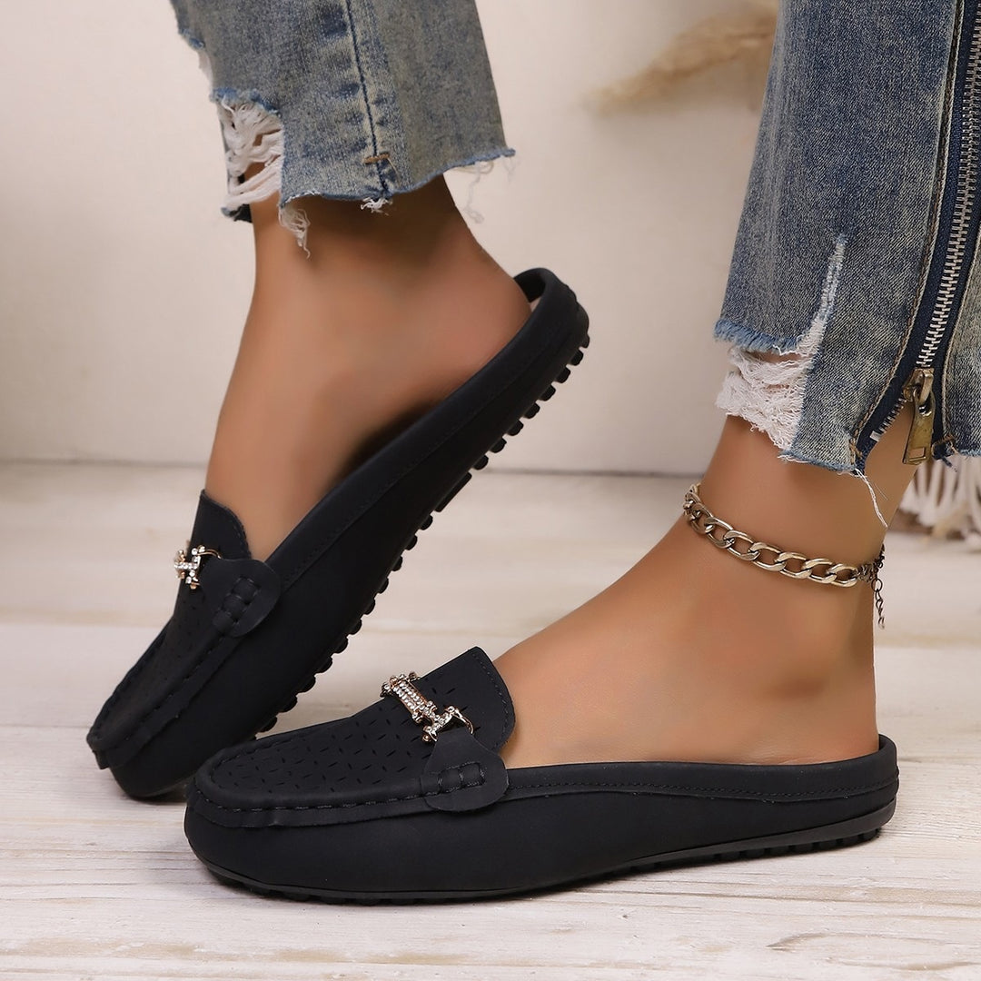 Damen Mokassins mit stilvollem Schnitt und modischer Dekoration EB