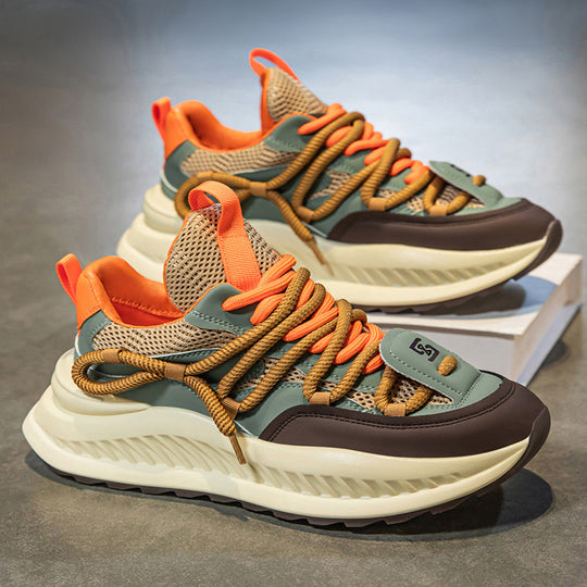 Damen Sportliche Chunky-Sneaker mit atmungsaktivem Design und rutschfester Sohle EB