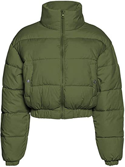 Damen gesteppte Winterjacke mit Kapuze EB